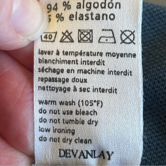 Lacoste Leggings with Ankle Bands – Navy Blue, Size Medium - Picture 7 of 10